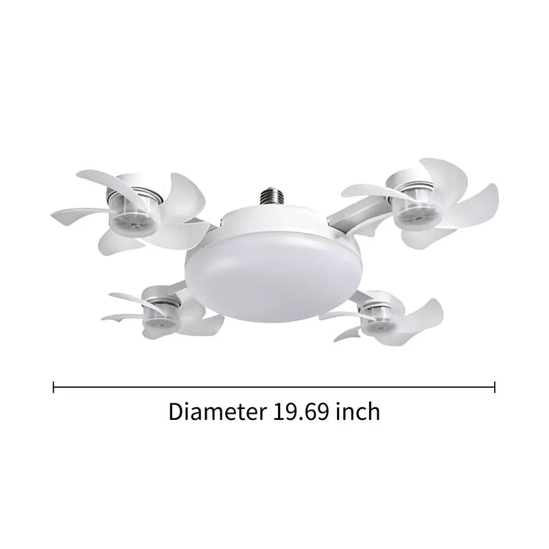 E27 LED Ceiling Fan Light Bulb With Remote Control