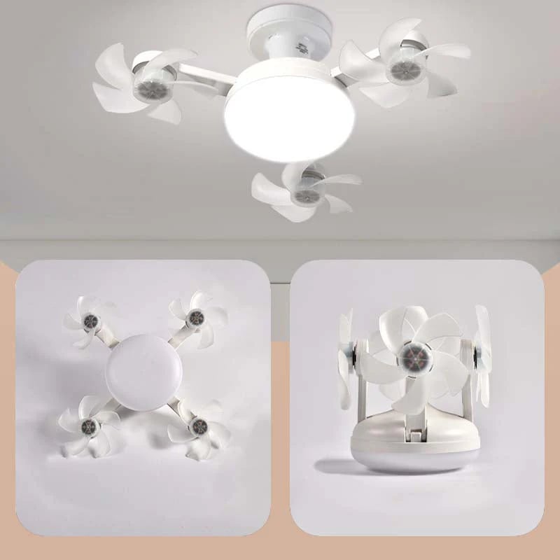 ✨ 2-in-1 LED Ceiling Fan with Remote – Quiet Cooling & Modern Lighting