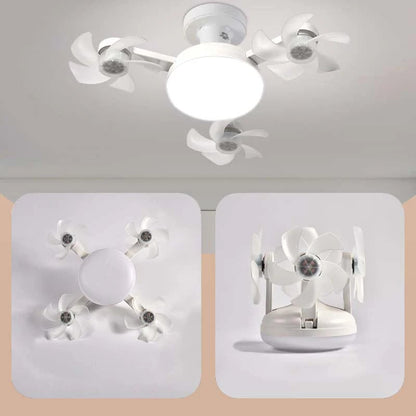 ✨ 2-in-1 LED Ceiling Fan with Remote – Quiet Cooling & Modern Lighting