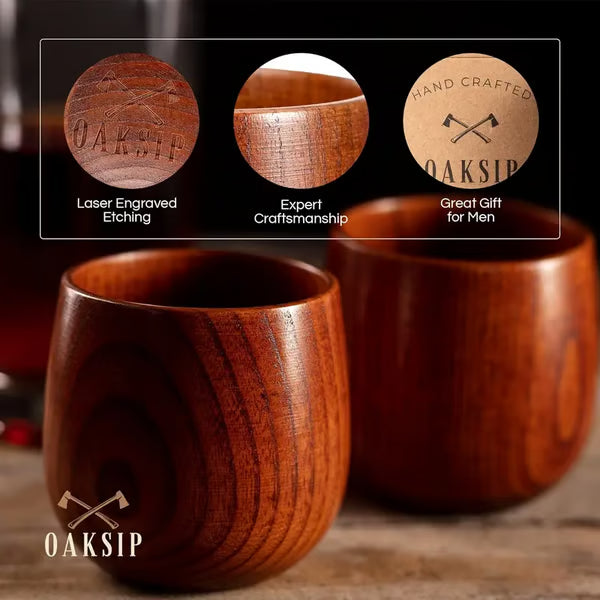 🔥2025 Hot Sale🔥-Original Wooden Bourbon Drinking Glass