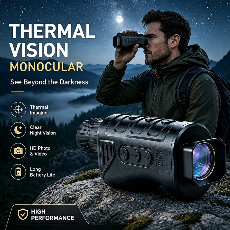 🌙 Ai15 HD Thermal Monocular | 384×288 Pixels | 8000m Range | 10H Battery Life