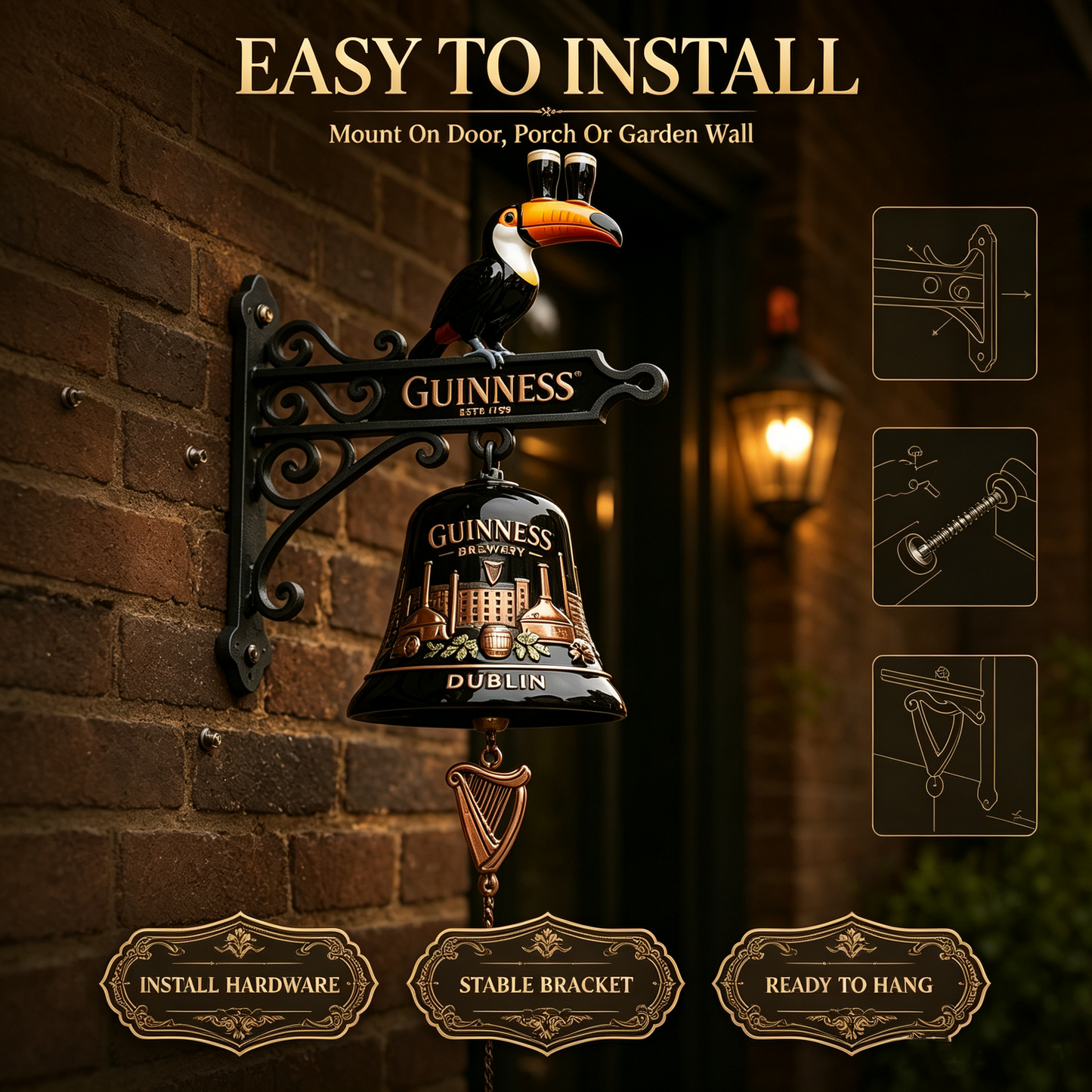 Heritage Series – Toucan Collectible Wall-Mounted Bell