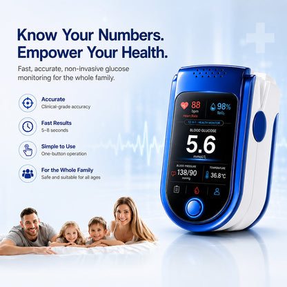 Non-Invasive Daily Health Tracker | 💧 Needle-Free Wellness Trend Monitoring Device