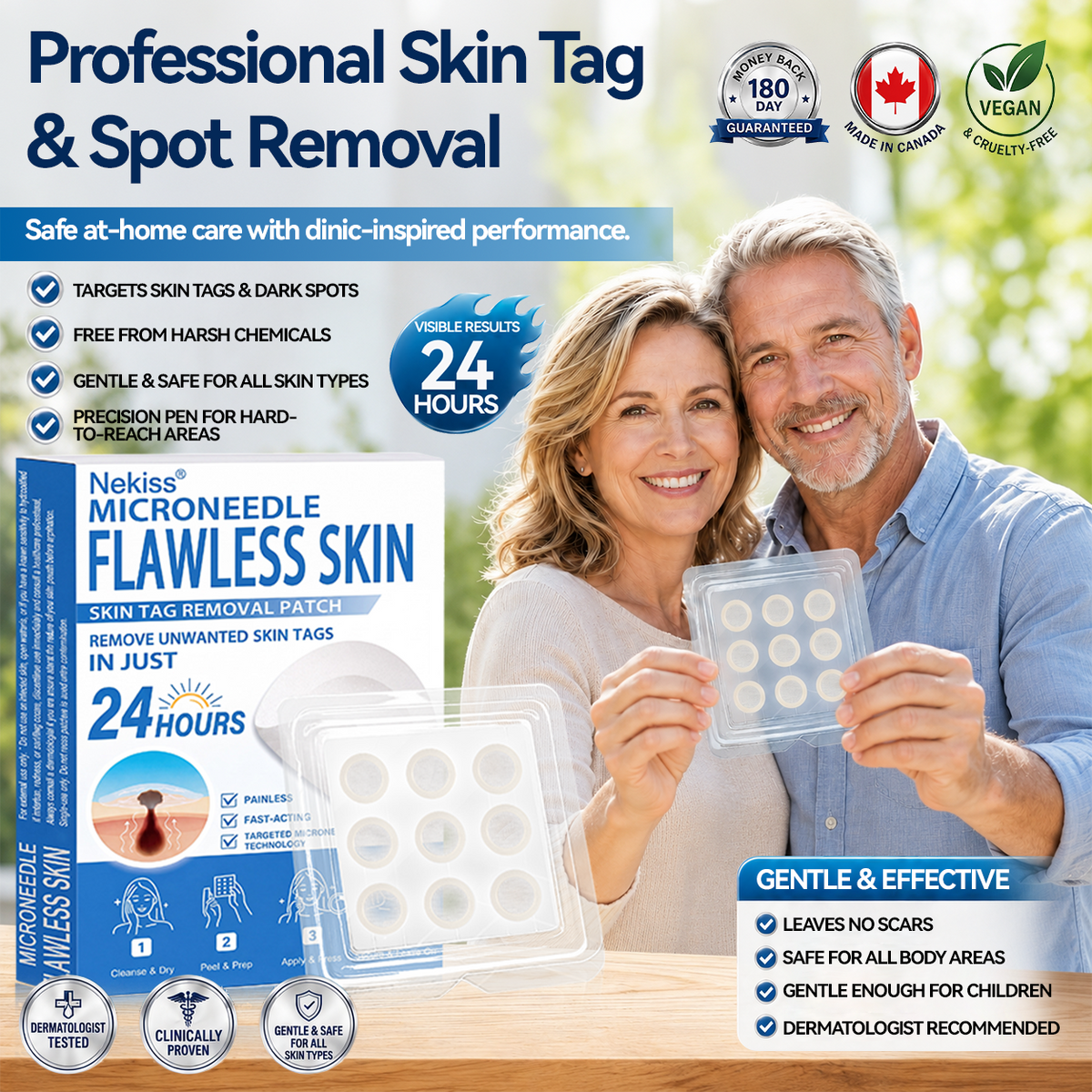 👩‍⚕️👪 𝐎𝐟𝐟𝐢𝐜𝐢𝐚𝐥 𝐒𝐭𝐨𝐫𝐞 | 𝑵𝐞𝒌𝐢𝐬𝐬® 🌿 𝐁𝐨𝐭𝐚𝐧𝐢𝐜𝐚𝐥 𝐌𝐢𝐜𝐫𝐨𝐧𝐞𝐞𝐝𝐥𝐞 𝐇𝐲𝐝𝐫𝐨𝐜𝐨𝐥𝐥𝐨𝐢𝐝 𝐏𝐚𝐭𝐜𝐡 (𝐅𝐨𝐫 𝐒𝐤𝐢𝐧 𝐓𝐚𝐠𝐬, 𝐒𝐦𝐚𝐥𝐥 𝐒𝐤𝐢𝐧 𝐆𝐫𝐨𝐰𝐭𝐡𝐬, 𝐖𝐚𝐫𝐭𝐬, 𝐌𝐨𝐥𝐞𝐬, 𝐀𝐠𝐞 𝐒𝐩𝐨𝐭𝐬 & 𝐏𝐢𝐠𝐦𝐞𝐧𝐭𝐚𝐭𝐢𝐨𝐧 𝐂𝐨𝐧𝐜𝐞𝐫𝐧𝐬)