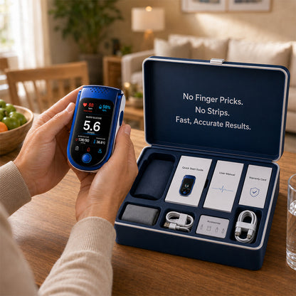 Non-Invasive Daily Health Tracker | 💧 Needle-Free Wellness Trend Monitoring Device