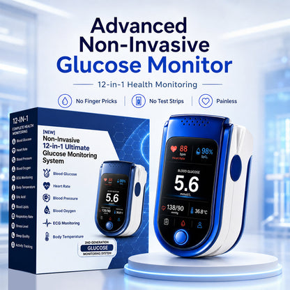 Non-Invasive Daily Health Tracker | 💧 Needle-Free Wellness Trend Monitoring Device