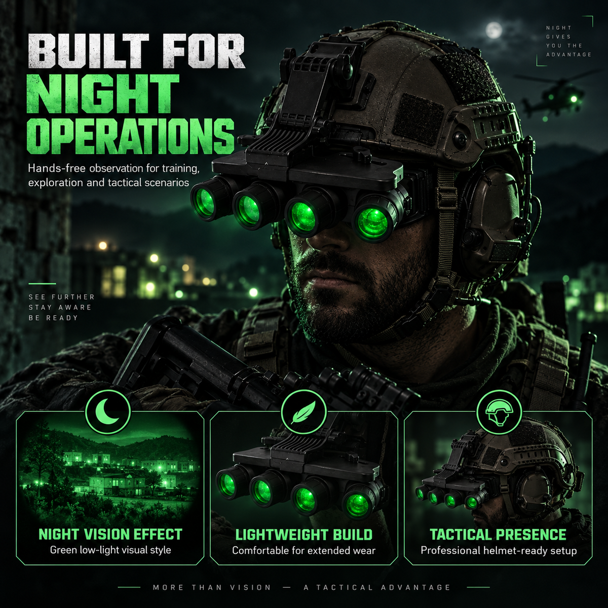 Tactical Outdoor Night Vision & Thermal Imaging Monocular Model