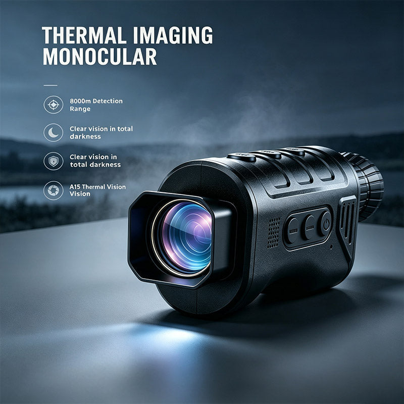 🌙 Ai15 HD Thermal Monocular | 384×288 Pixels | 8000m Range | 10H Battery Life
