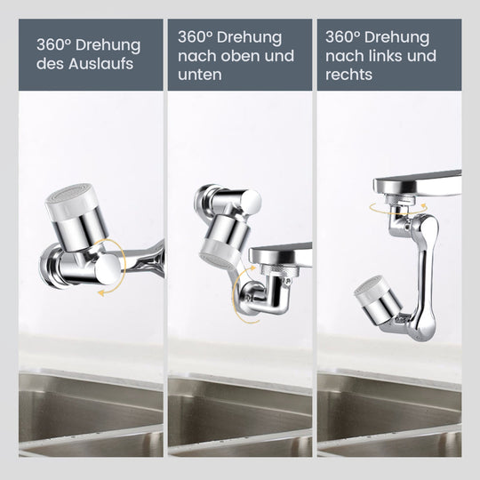 TwistTap™ - 1080-degree rotatable extension tap