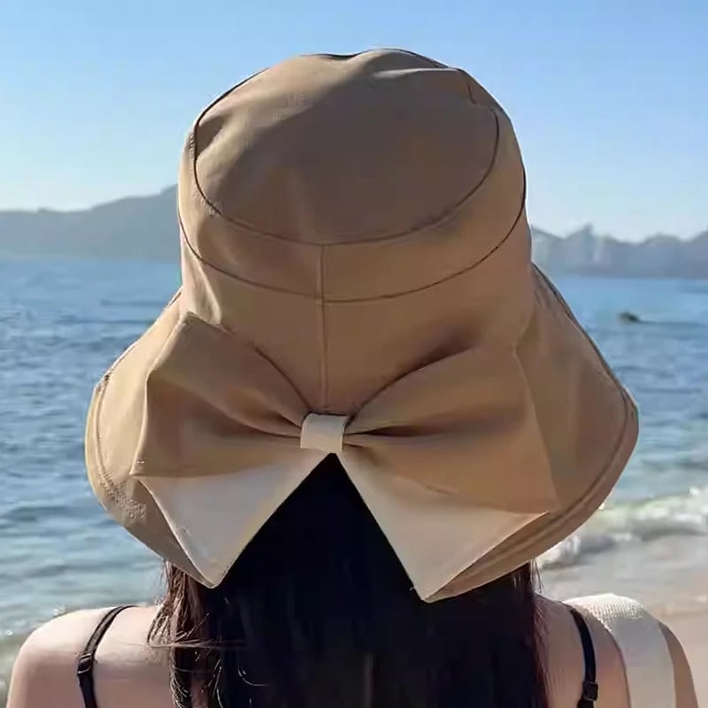 ☀️Summer Hot Sale 49% OFF👒Women's Bowknot Wide Brim Sun Protective Hat