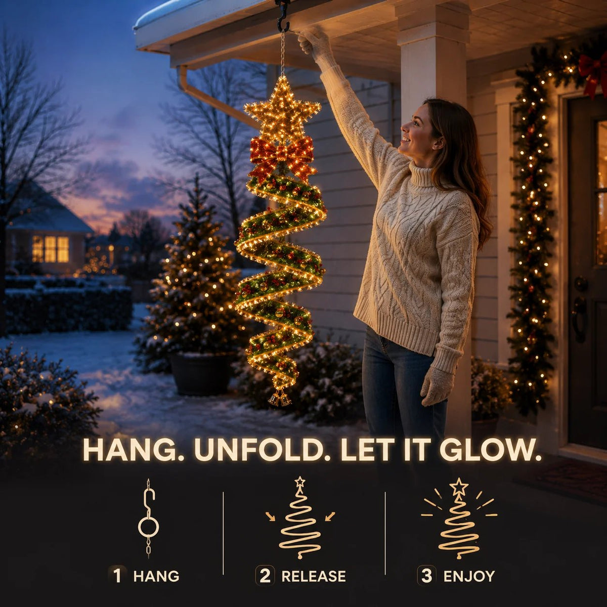 🎄 49% OFF – Lighted Christmas Spiral