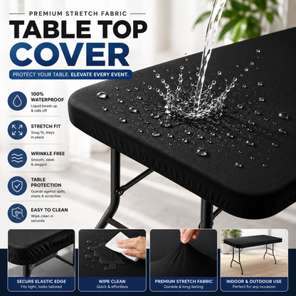 Stretch Spandex Table Cover – Perfect Fit for 4ft/5ft/6ft/8ft Tables
