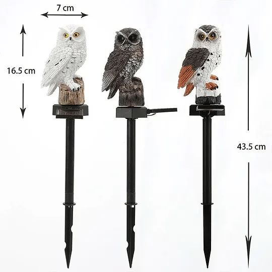 Solar Realistic Owl Garden Stake Light – Adjustable Waterproof Auto LED Landscape Decor
