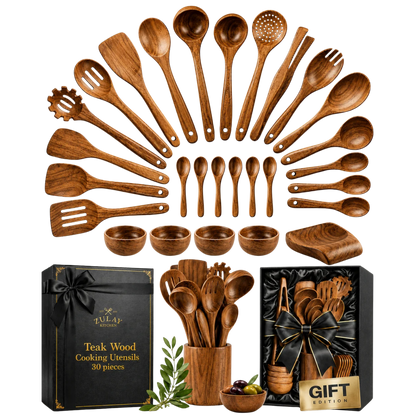 Teak Wooden Utensil Set