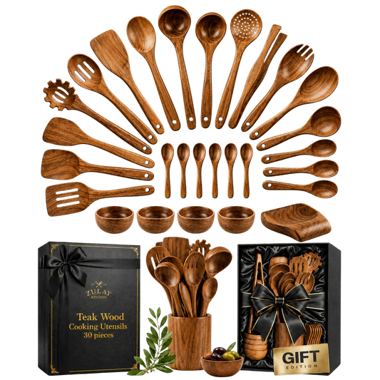 Teak Wooden Utensil Set