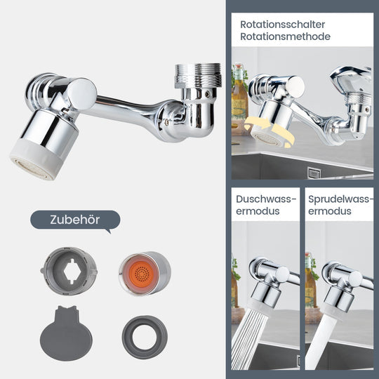 TwistTap™ - 1080-degree rotatable extension tap