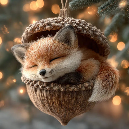 🎁❤️Forest Animal Acorn Ornaments – Cozy Forest Christmas Ornaments