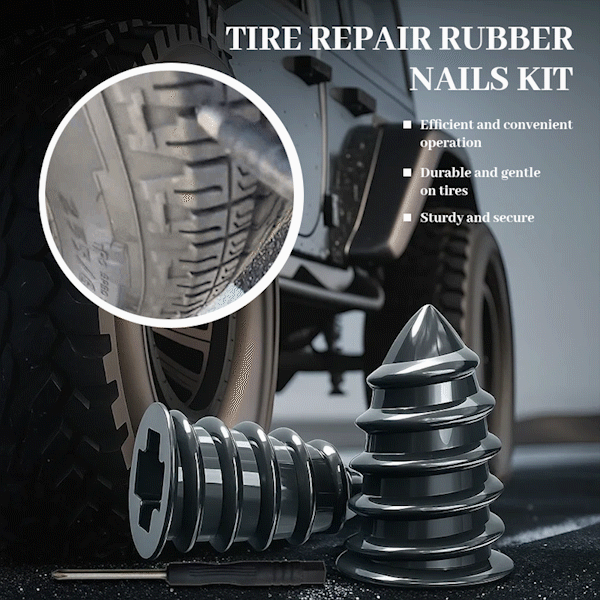 🛠🚗🧰Tire Repair Vacuum Rubber Nails Kit