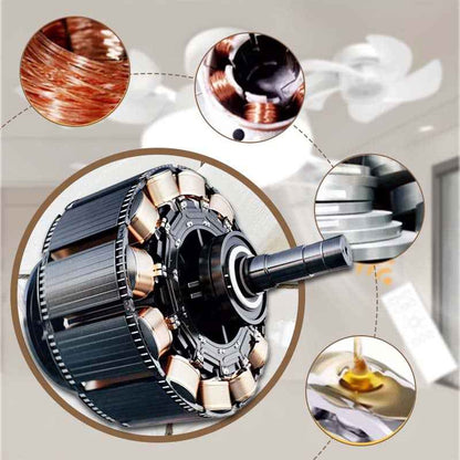 ✨ 2-in-1 LED Ceiling Fan with Remote – Quiet Cooling & Modern Lighting
