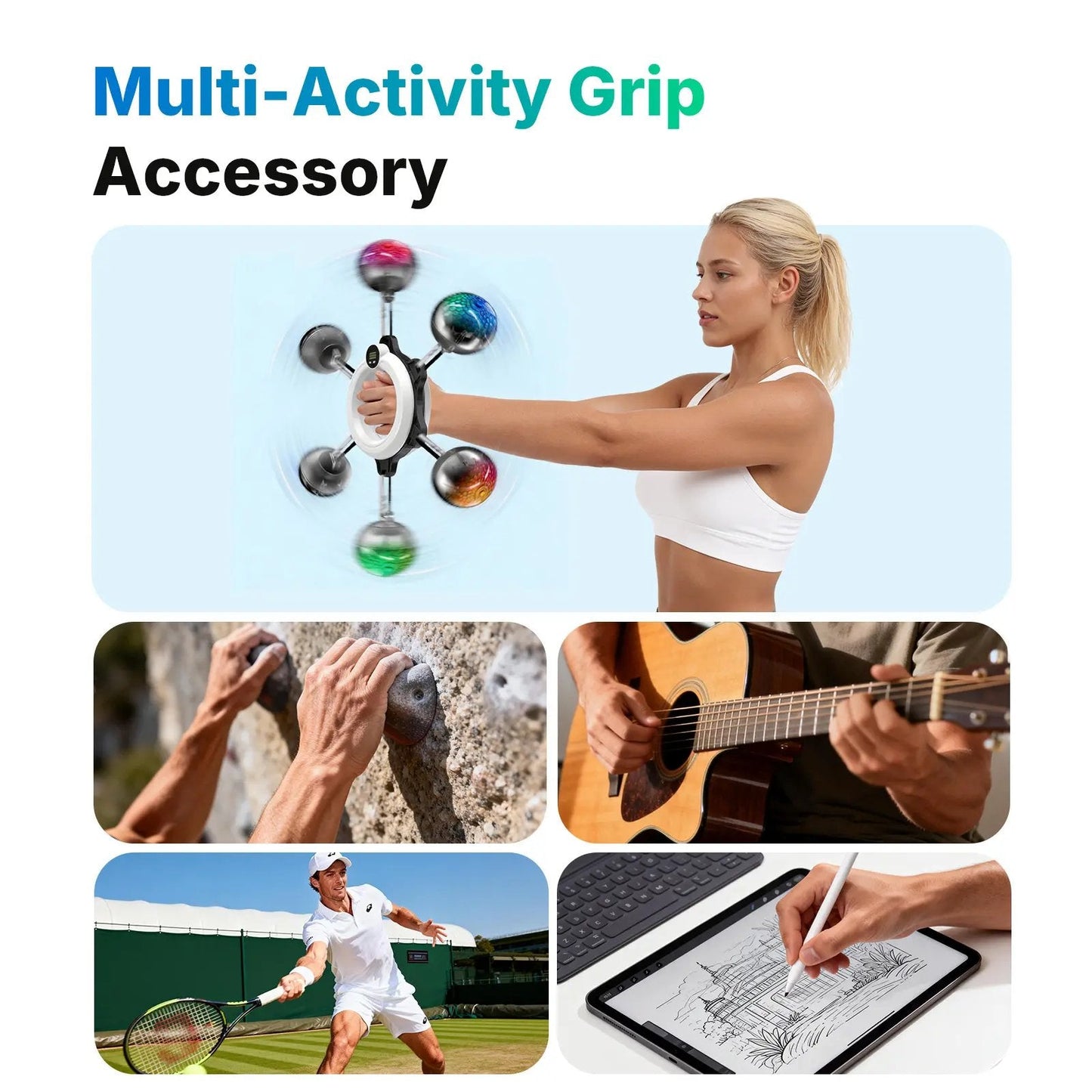 360° Rotating Wrist Strength Trainer – Portable Upper Body Fitness Exerciser