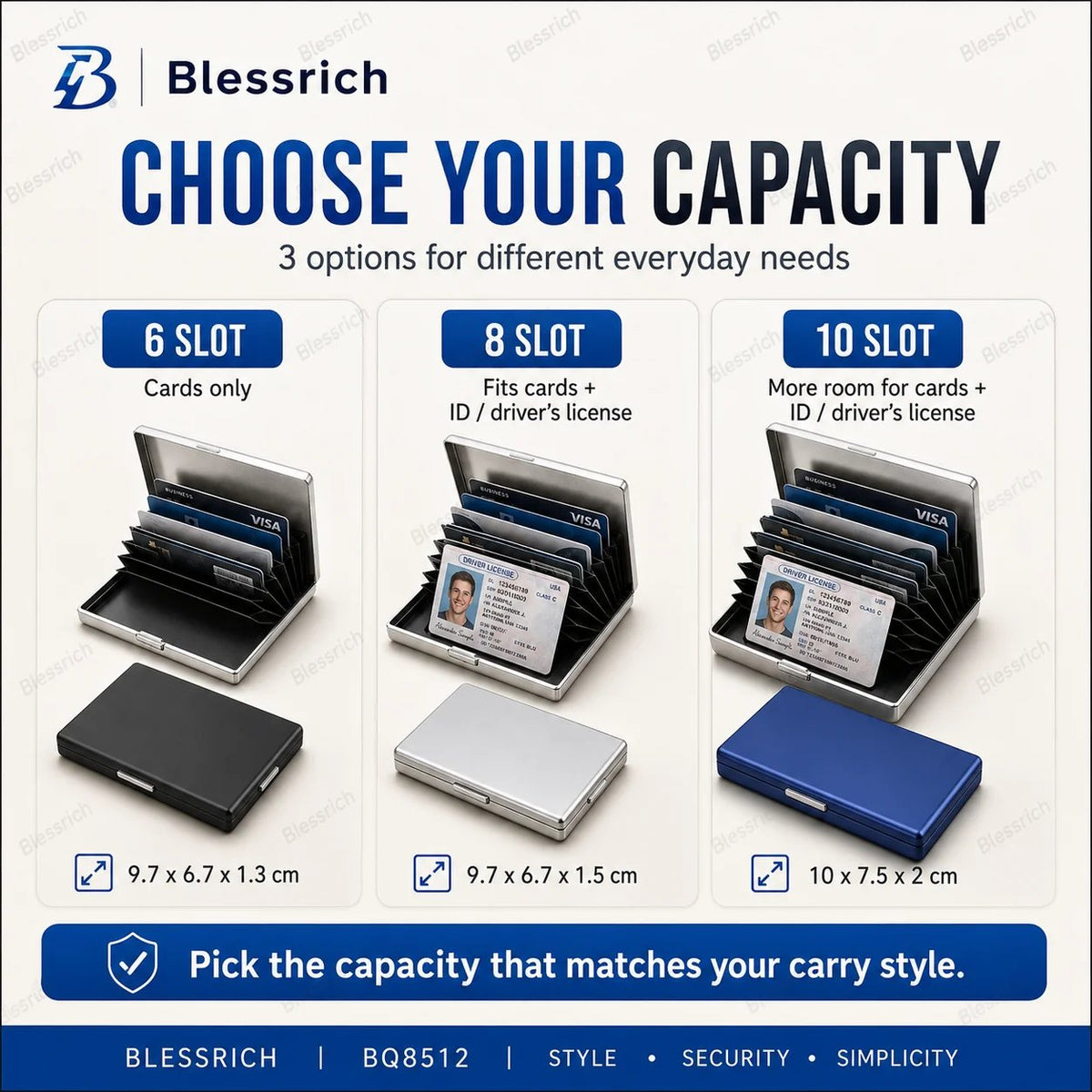 Ultra‐Slim RFID‐Blocking Stainless Steel Card Holder 🛡️ | Secure Pocket Card Case for Travel & Everyday Carry