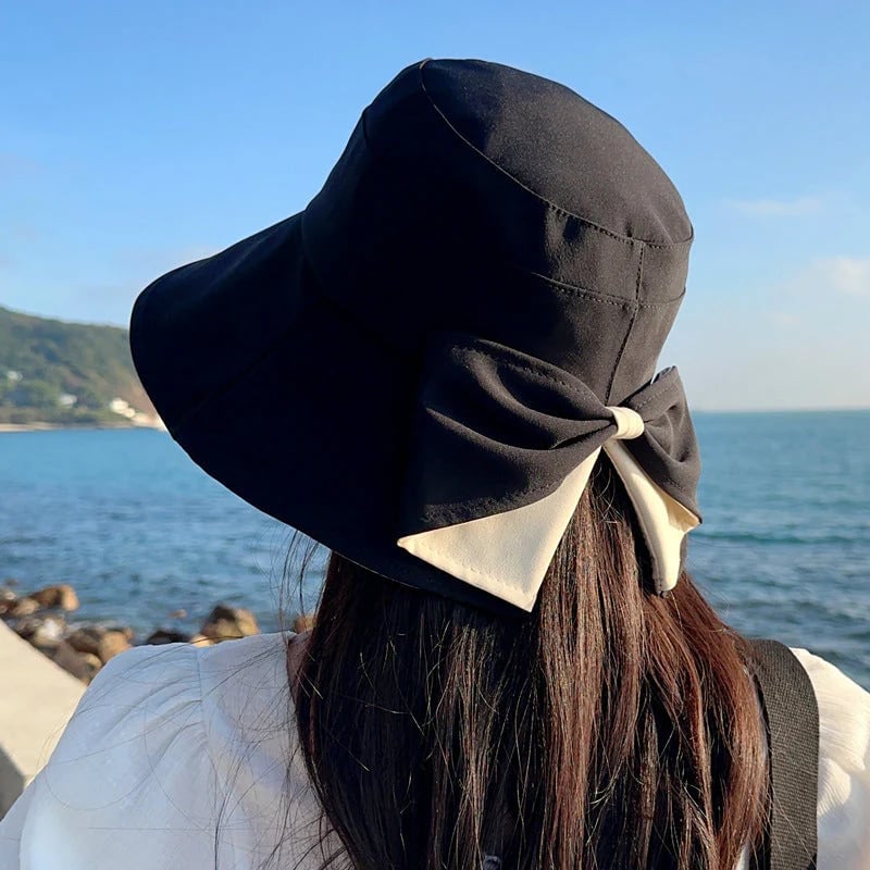 ☀️Summer Hot Sale 49% OFF👒Women's Bowknot Wide Brim Sun Protective Hat