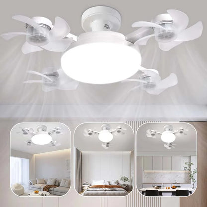 ✨ 2-in-1 LED Ceiling Fan with Remote – Quiet Cooling & Modern Lighting