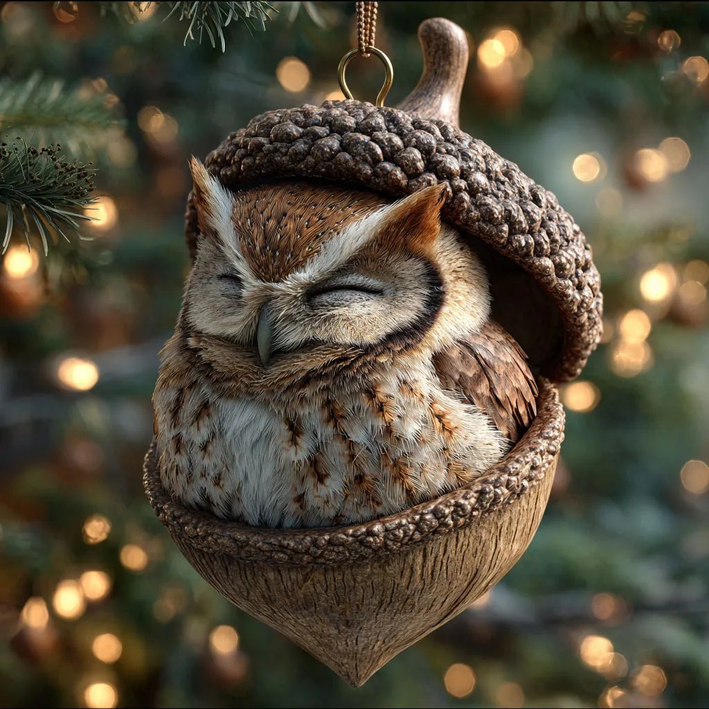 🎁❤️Forest Animal Acorn Ornaments – Cozy Forest Christmas Ornaments