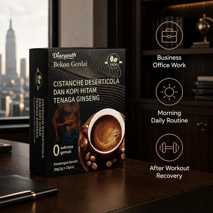 Diaryouth® Maca Coffee 3-Box Bundle Men's Energy & Performance Support|100% Natural&FDA&GMP&HALAL