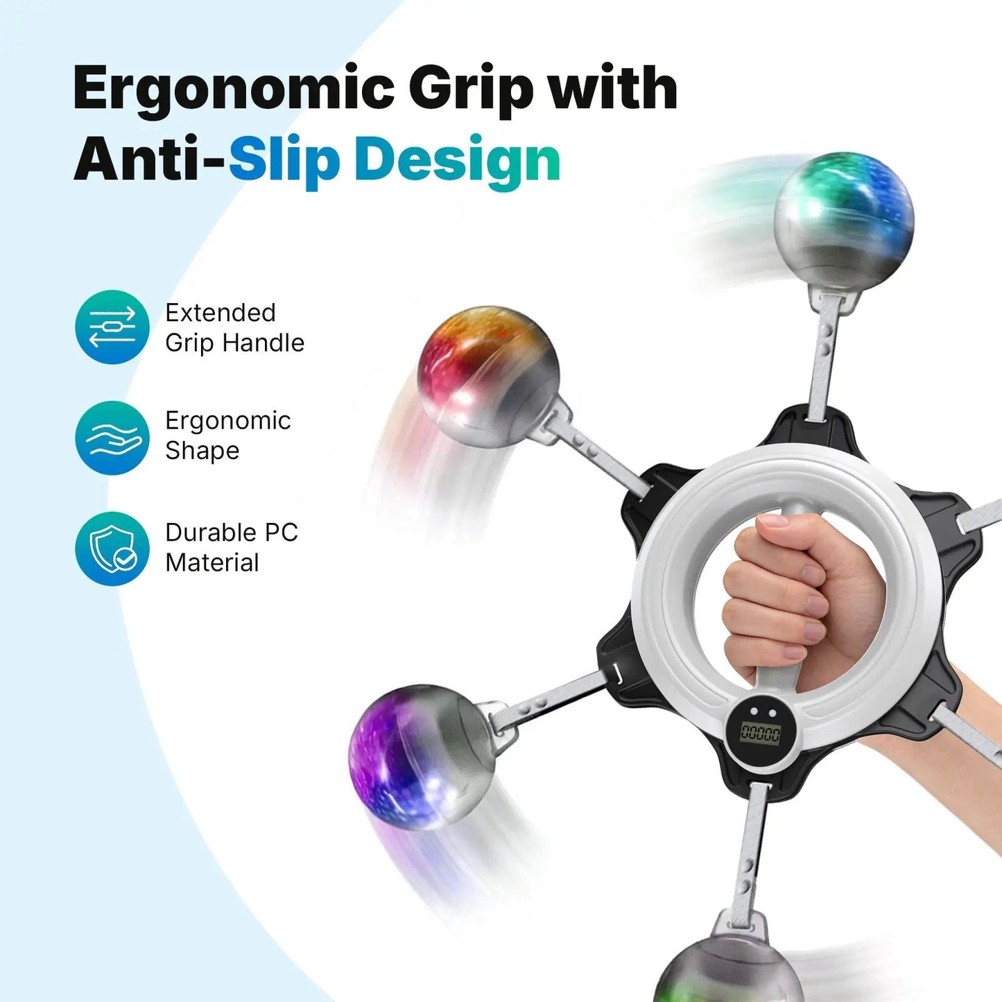 360° Rotating Wrist Strength Trainer – Portable Upper Body Fitness Exerciser