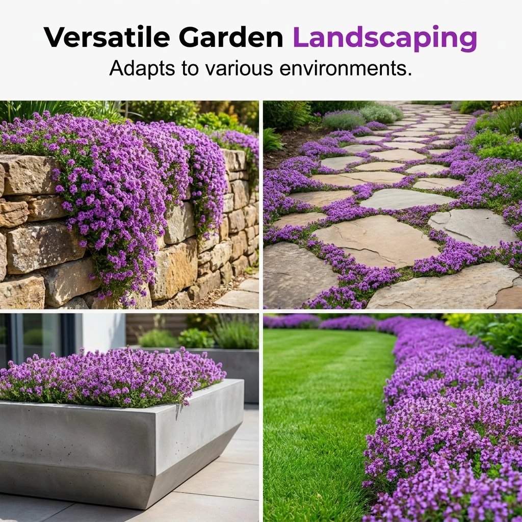 🌺Creeping Thyme Seeds, Multi‐Color Ground Cover Flower Seeds🌺