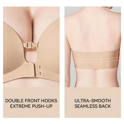 🔥Women's Strapless Front Closure Push-Up Bra