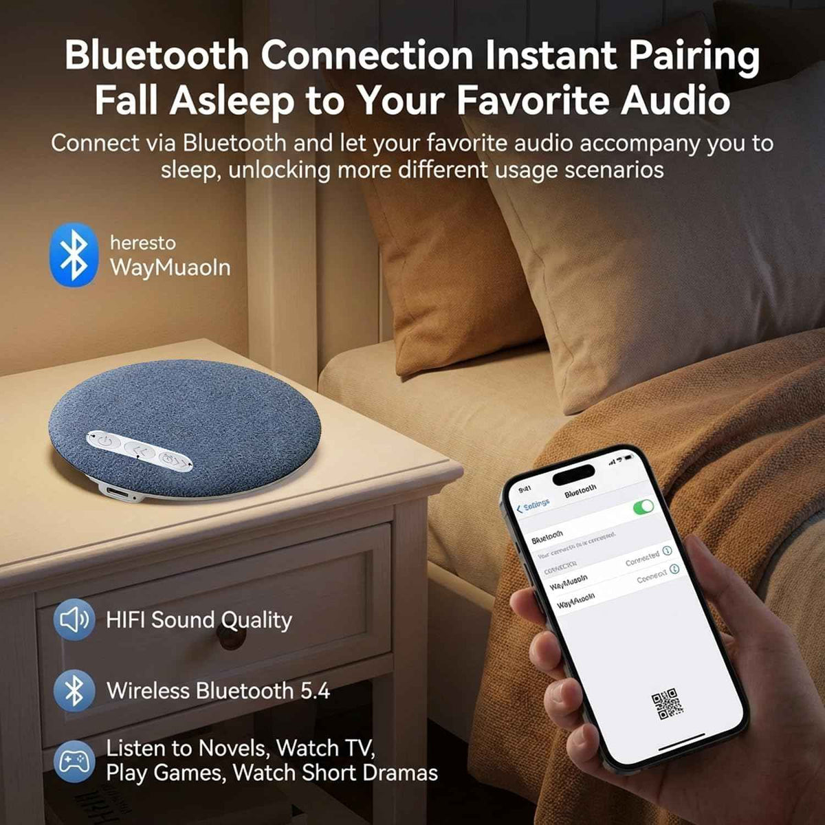 🛌 Sleep Sound Pillow Speaker