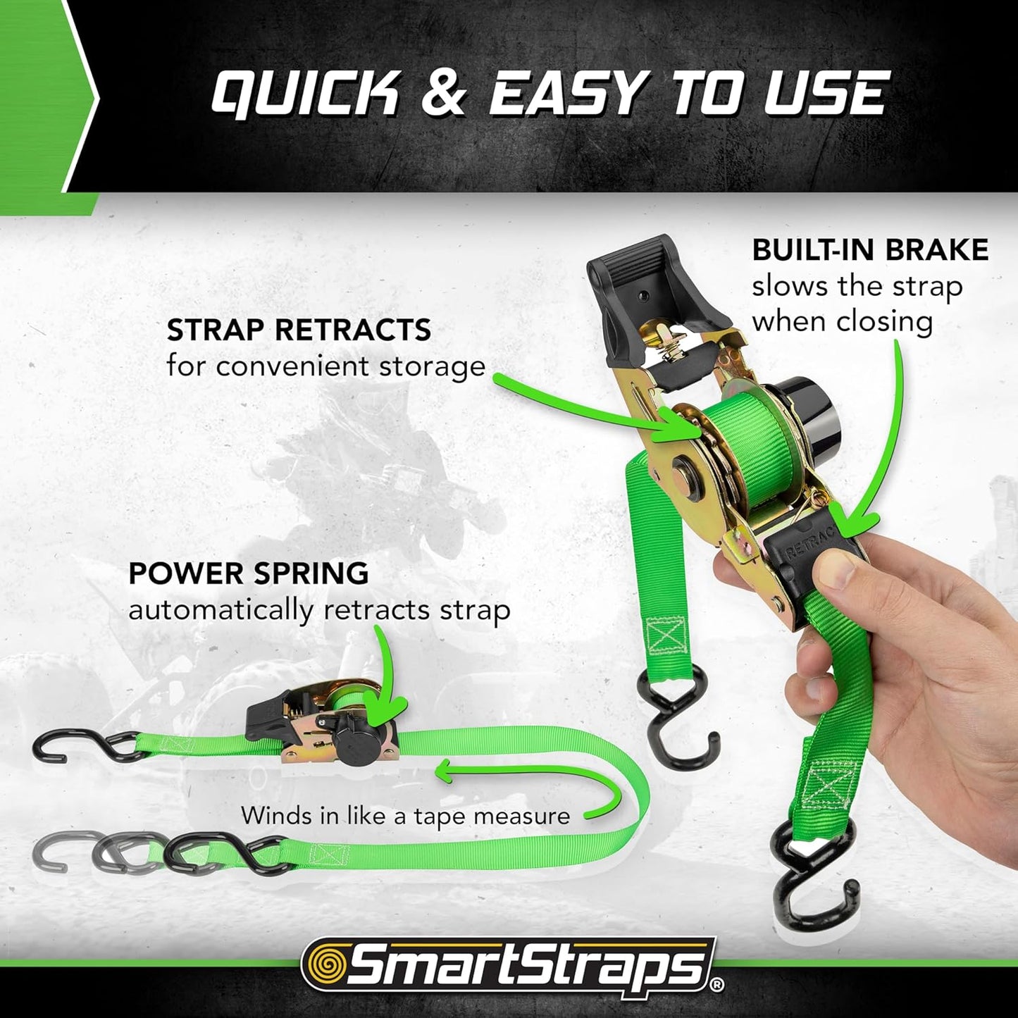 🎁 Limited Time – Upgraded 2025 Retractable Ratchet Strap (Perfect Gift for Men💙)