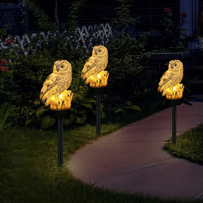 Solar Realistic Owl Garden Stake Light – Adjustable Waterproof Auto LED Landscape Decor