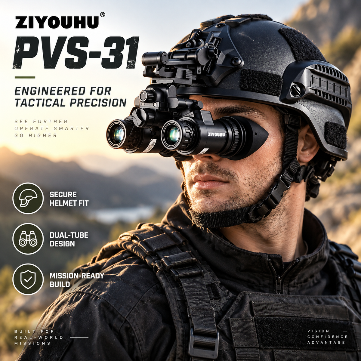 Tactical Outdoor Night Vision & Thermal Imaging Monocular Model