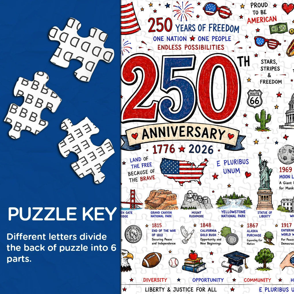 ⭐🗽 Patriotic America Jigsaw Puzzle 1000 Pieces 🎁 Buy 2 Free Shipping