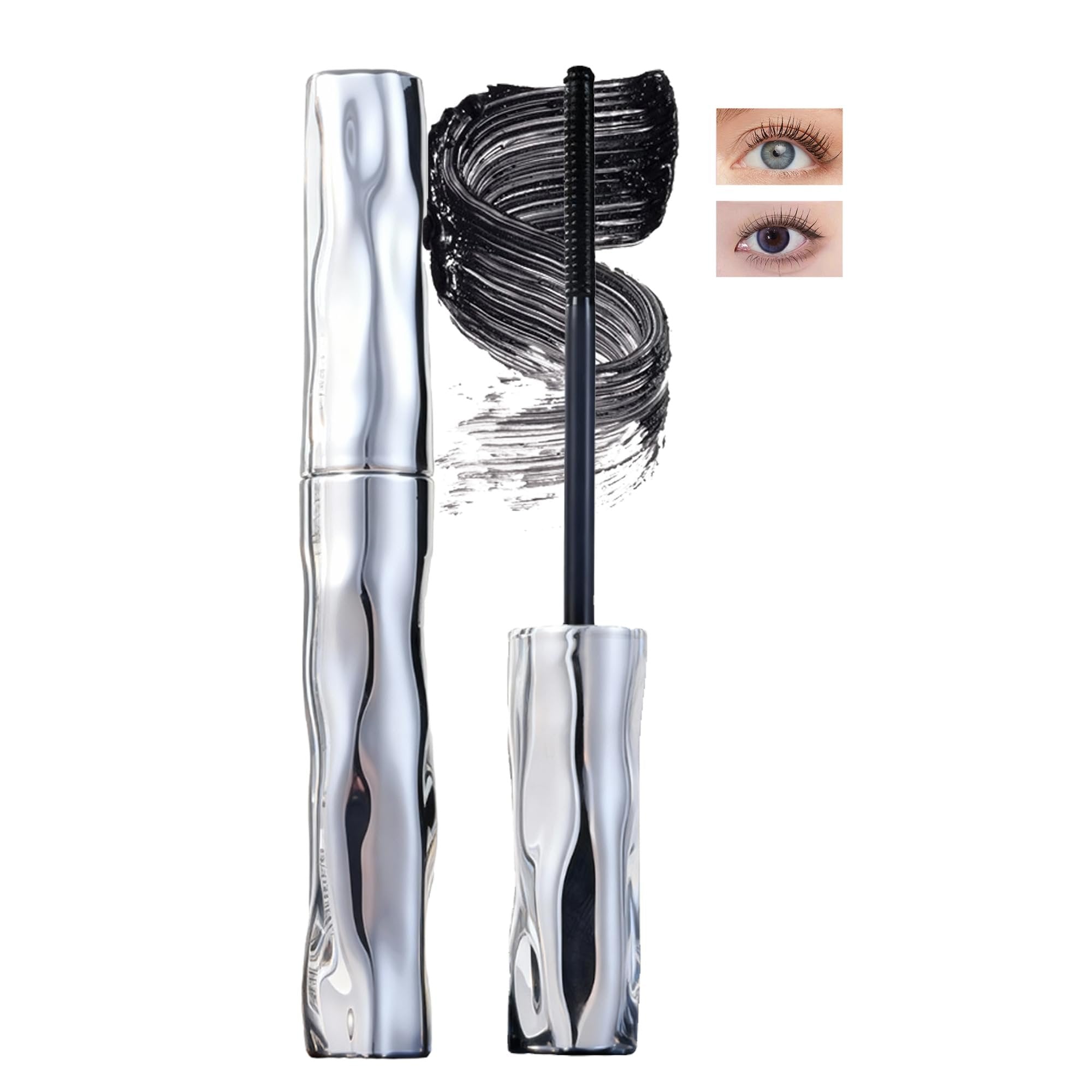 0.5mm Precision Metal Mascara Brush Reusable Iron Wand Eyelash Brush
