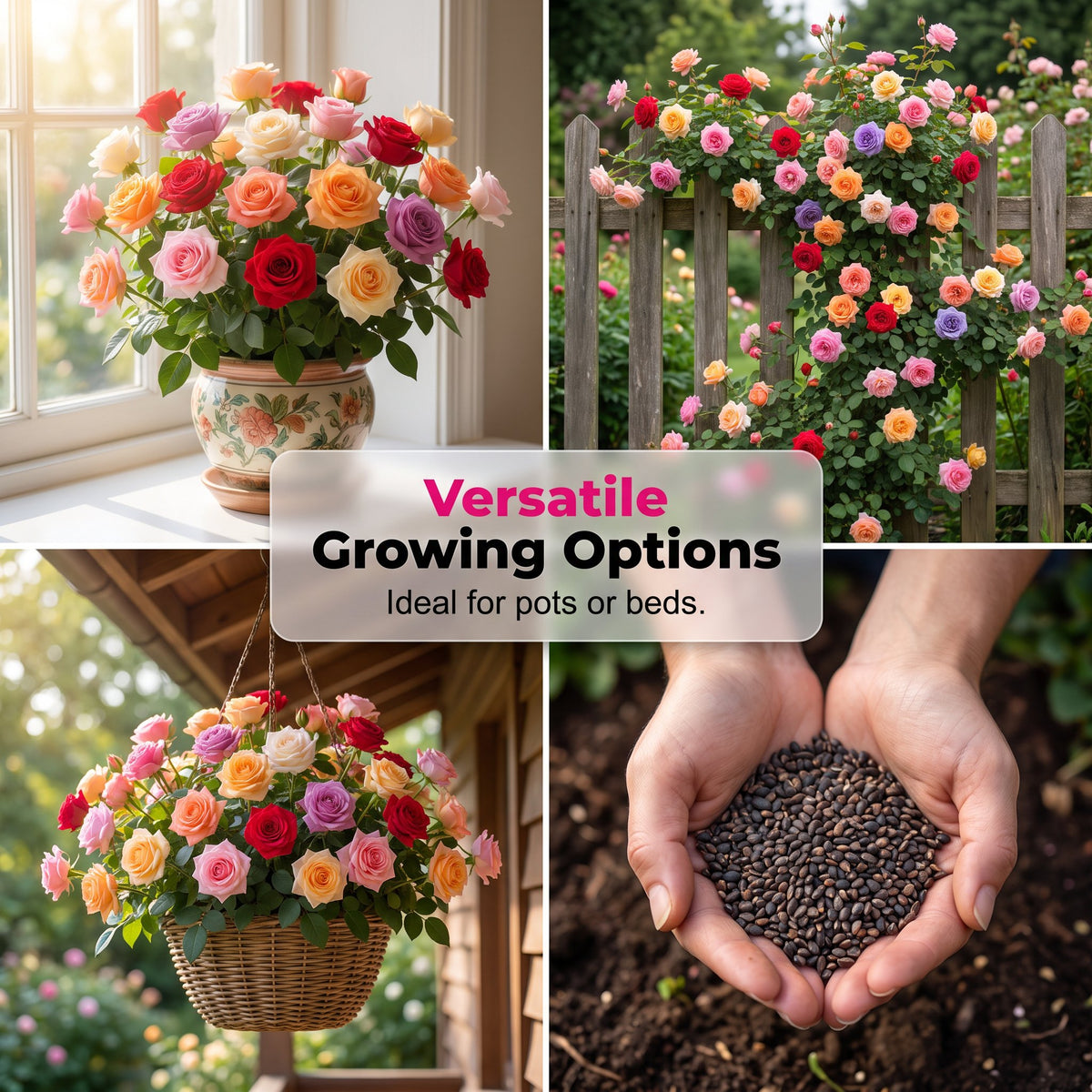 🔥Mixed Rose Seeds—Turn Your Garden Into a Living Bouquet 🌹