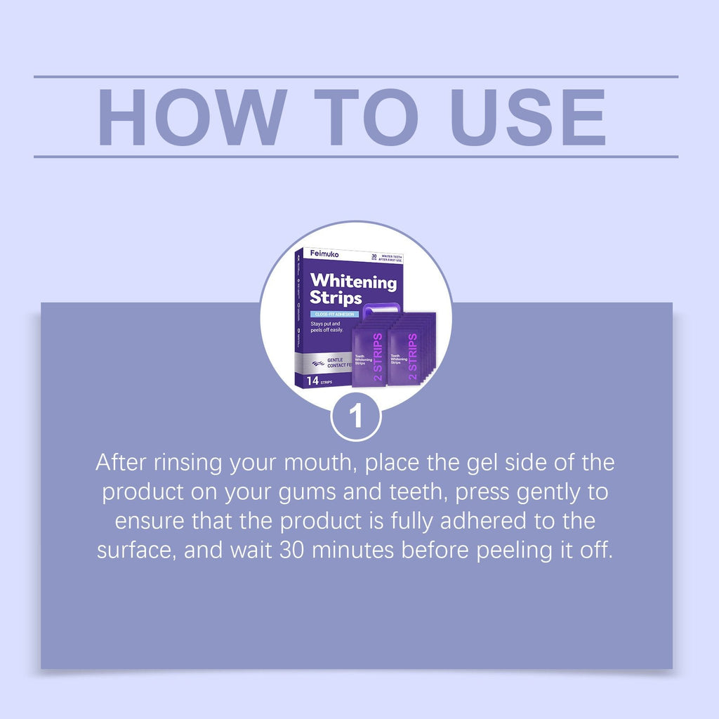 🦷 Whitening Strips: Brighter Smile in 30 Mins💜