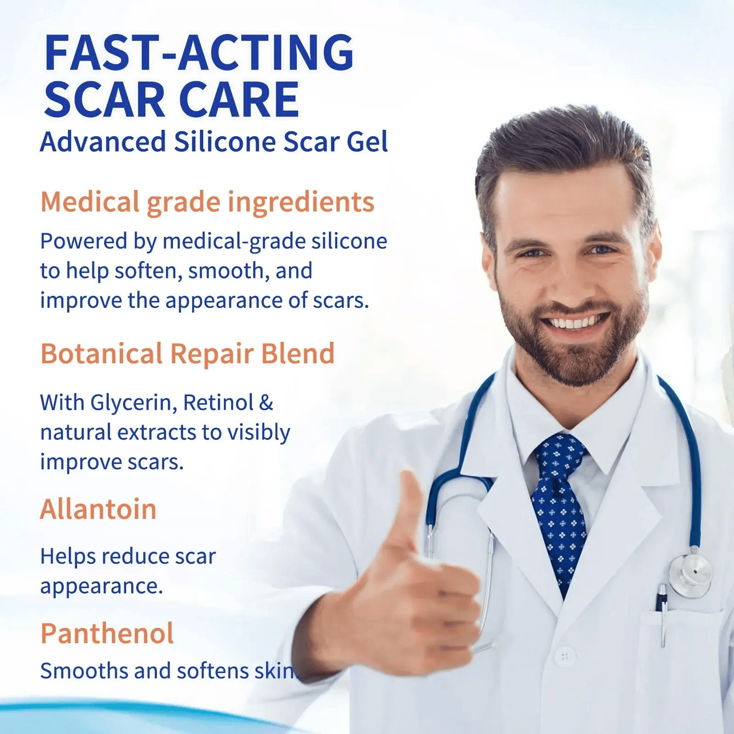 🧴Advanced Silicone Smoothing Gel - Professional Smoothing Formula for New & Old Scars