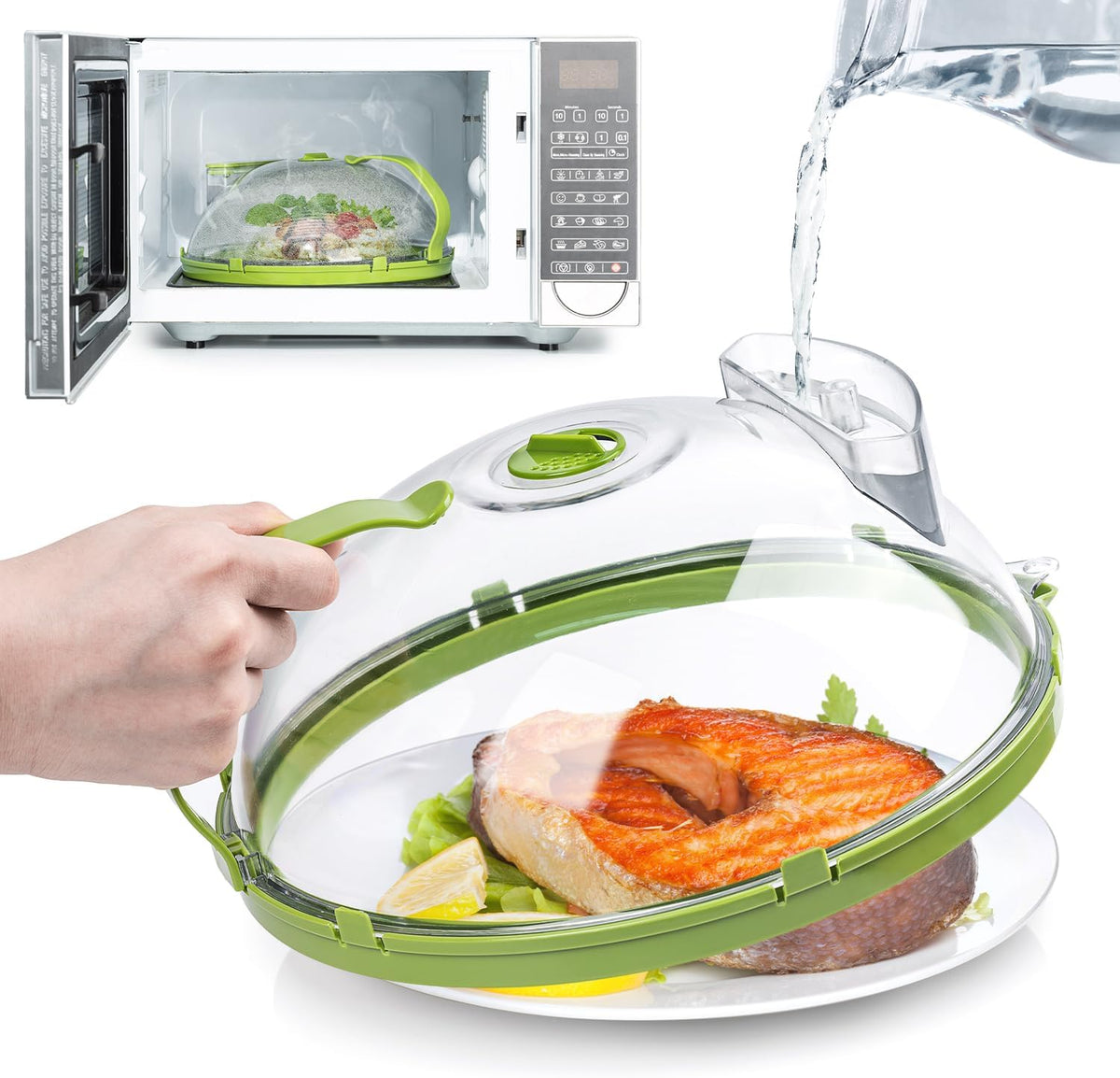 🏆Hot Sale 49% OFF⏳Microwave Splatter Cover for Food