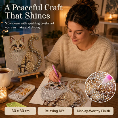 👼✨ Premium Crystal Diamond Wall Art Kit | Luxury Canvas with Scratch-Resistant Non-Fading Diamond Beads DIY Angel-Inspired Decor ✨