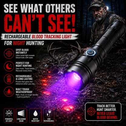 🌟🔦  Rechargeable Blood Tracking Light 🔦 For Night Hunting