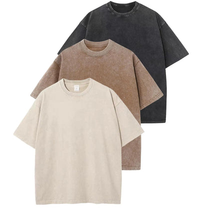Hot Sale 49% OFF -🔥Yimoon Women's Loose T-Shirt 3-Pack – Summer Unisex-Style Solid Color Streetwear Tops