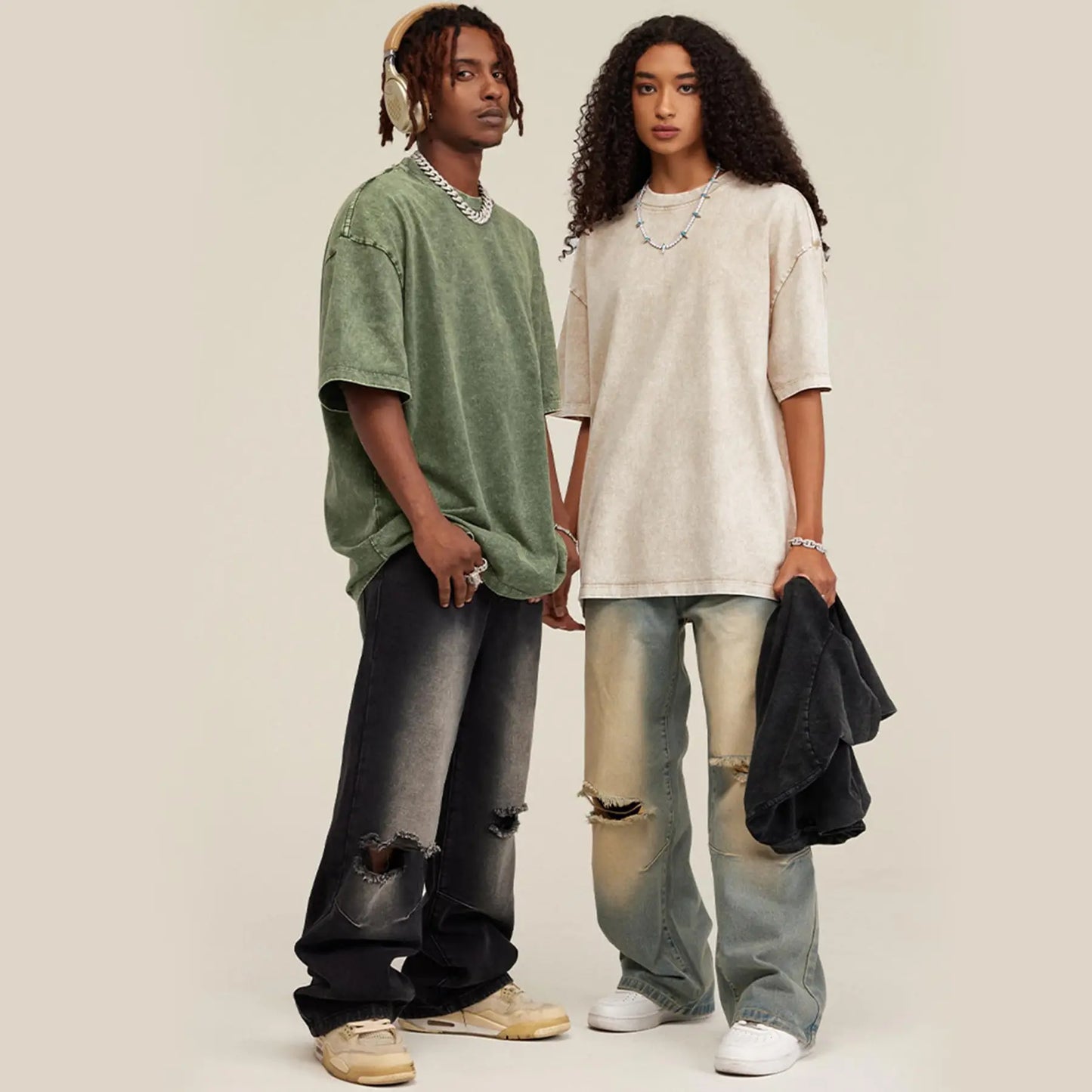 Hot Sale 49% OFF -🔥Yimoon Women's Loose T-Shirt 3-Pack – Summer Unisex-Style Solid Color Streetwear Tops