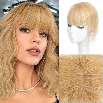 3D Clip-In Bangs Hair Topper for Women – Natural-Looking Volume & Coverage