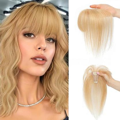 3D Clip-In Bangs Hair Topper for Women – Natural-Looking Volume & Coverage