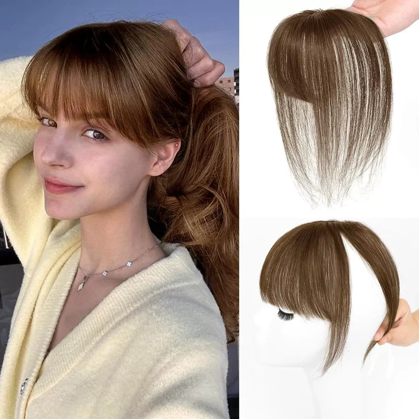 3D Clip-In Bangs Hair Topper for Women – Natural-Looking Volume & Coverage