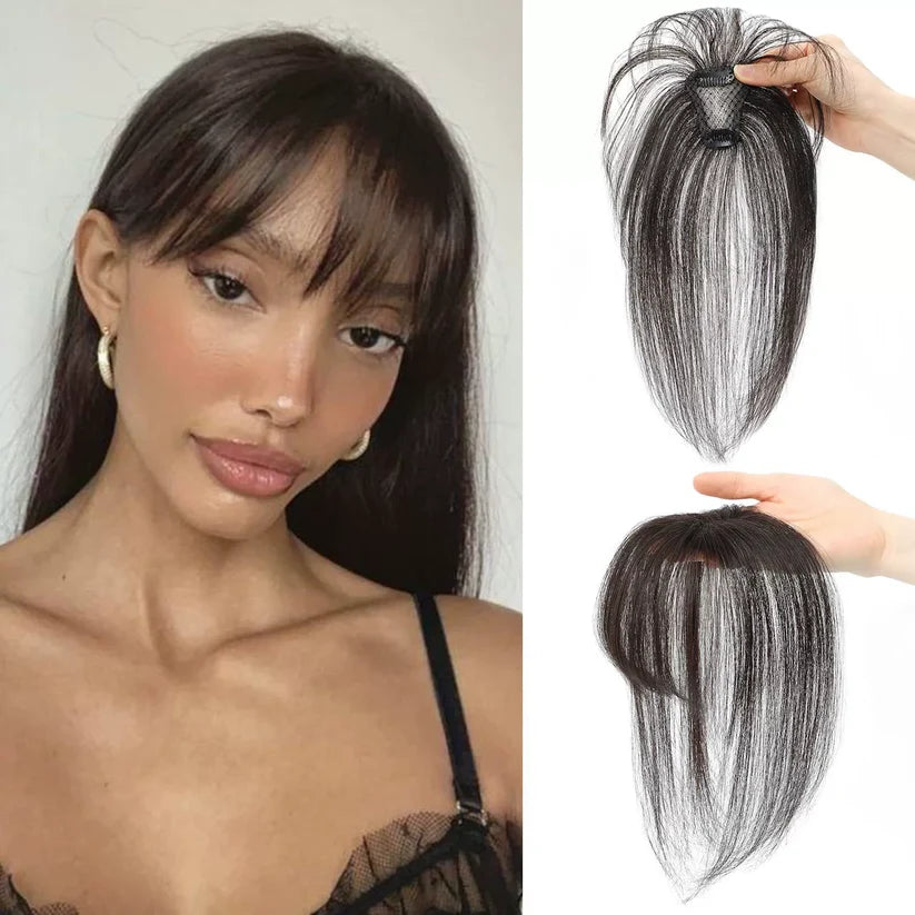 3D Clip-In Bangs Hair Topper for Women – Natural-Looking Volume & Coverage